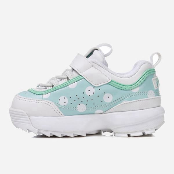 Tênis Fila Menina Branco/Verdes - Fila Disruptor 2 Td Outlet Portugal,DYLV-54238